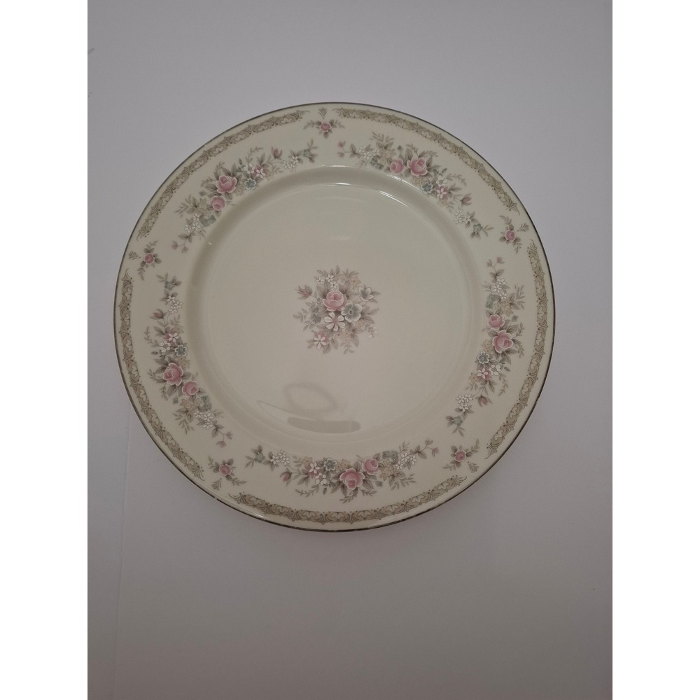 Celebrity China Elizabeth Ivory Glaze Plate Pink Floral Japan 1979